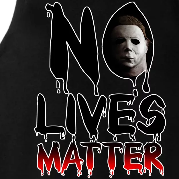 No Lives Matter Classic Horror Ladies Tri-Blend Wicking Tank