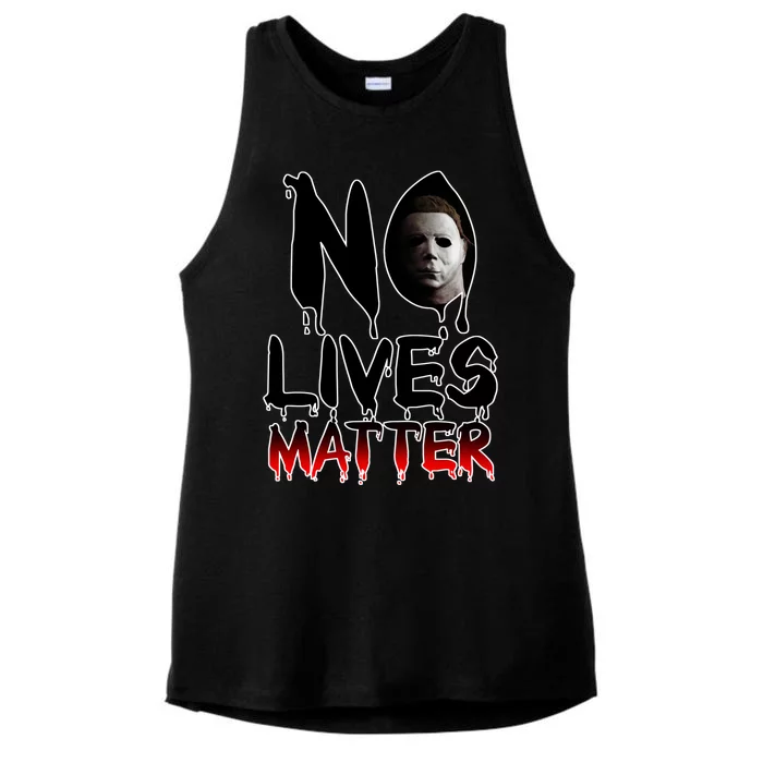 No Lives Matter Classic Horror Ladies Tri-Blend Wicking Tank