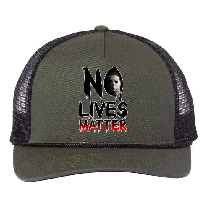 No Lives Matter Classic Horror Retro Rope Trucker Hat Cap