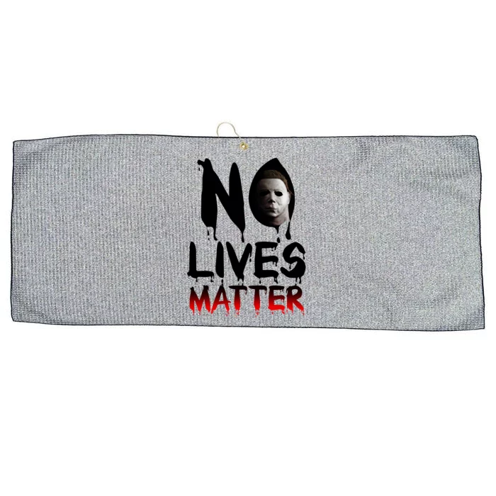 No Lives Matter Classic Horror Large Microfiber Waffle Golf Towel