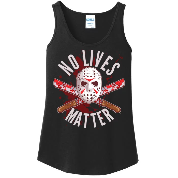 No Lives Matter Jason Hockey Mask Ladies Essential Tank