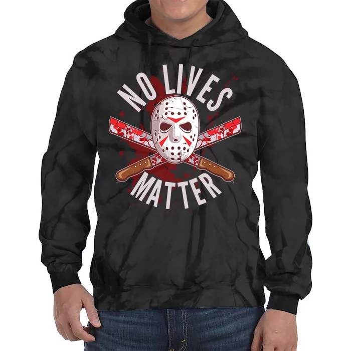 No Lives Matter Jason Hockey Mask Tie Dye Hoodie