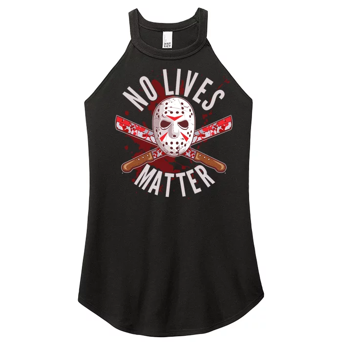 No Lives Matter Jason Hockey Mask Women’s Perfect Tri Rocker Tank