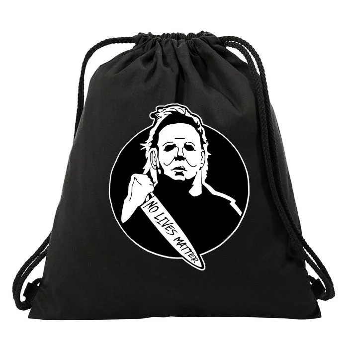 No Lives Matter Scary Halloween Drawstring Bag