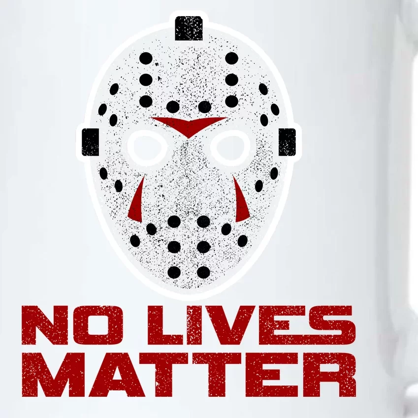 No Lives Matter Scary Halloween Mask Black Color Changing Mug