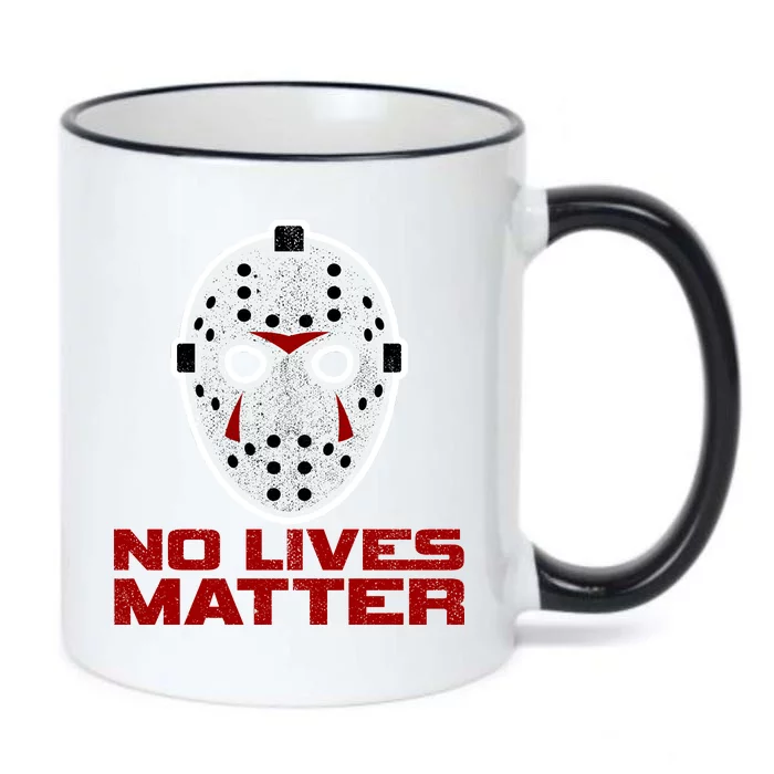 No Lives Matter Scary Halloween Mask Black Color Changing Mug