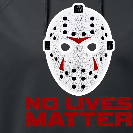 No Lives Matter Scary Halloween Mask Performance Fleece Hoodie