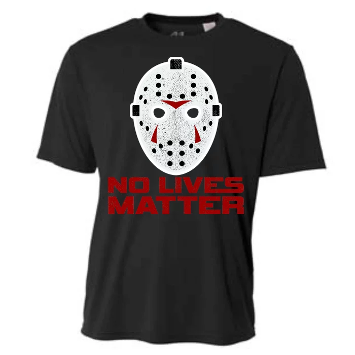 No Lives Matter Scary Halloween Mask Cooling Performance Crew T-Shirt