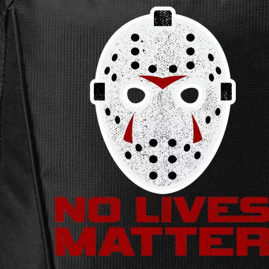 No Lives Matter Scary Halloween Mask City Backpack