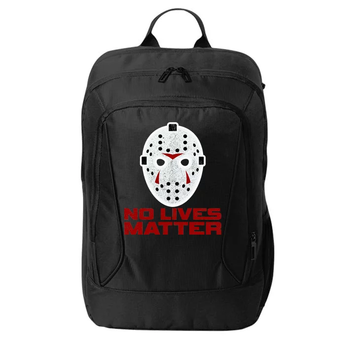 No Lives Matter Scary Halloween Mask City Backpack