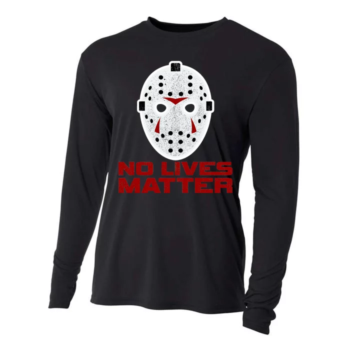 No Lives Matter Scary Halloween Mask Cooling Performance Long Sleeve Crew