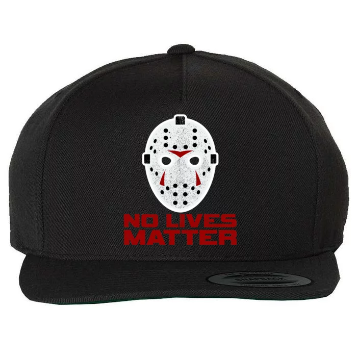 No Lives Matter Scary Halloween Mask Wool Snapback Cap