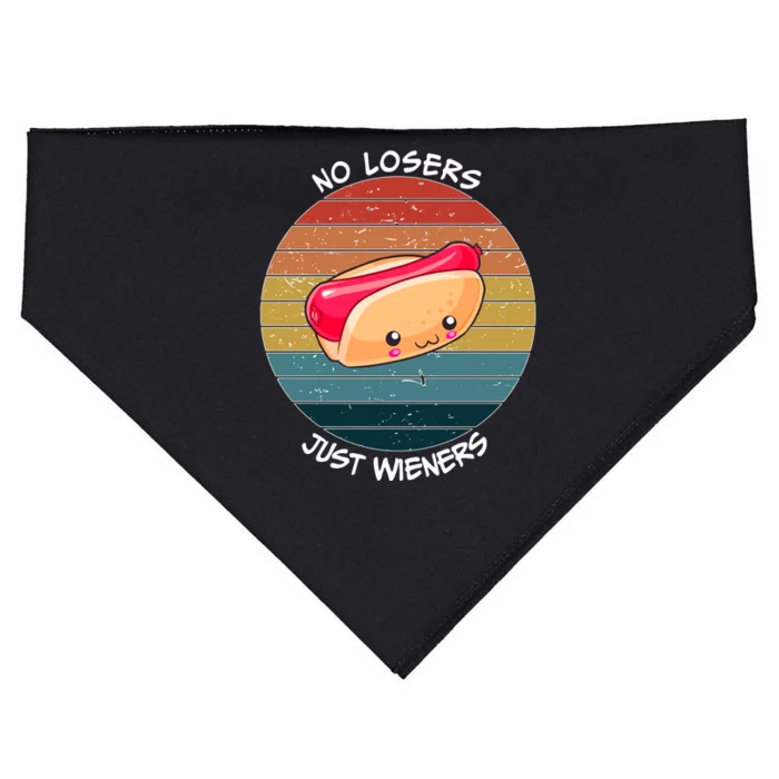 No Losers Just Wieners USA-Made Doggie Bandana