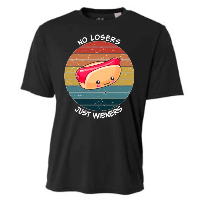 No Losers Just Wieners Cooling Performance Crew T-Shirt