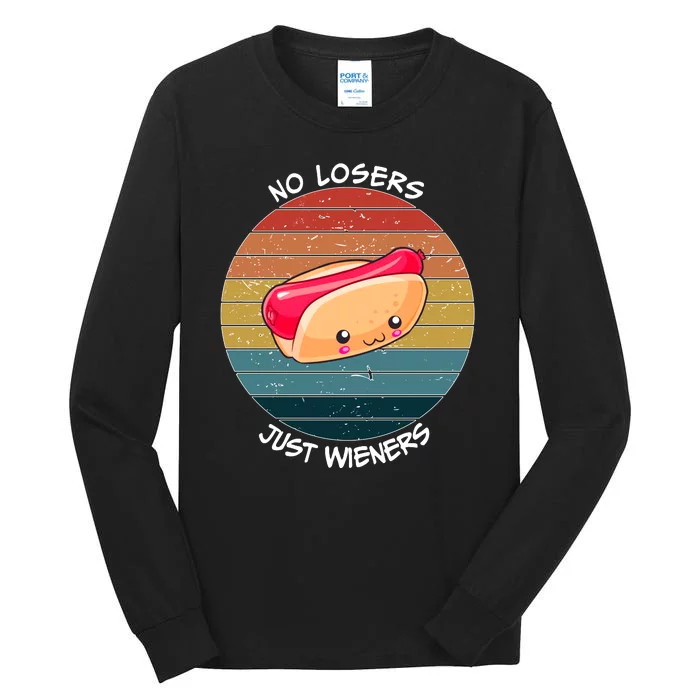 No Losers Just Wieners Tall Long Sleeve T-Shirt