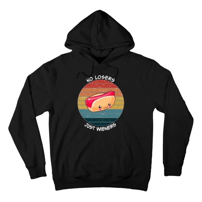 No Losers Just Wieners Tall Hoodie