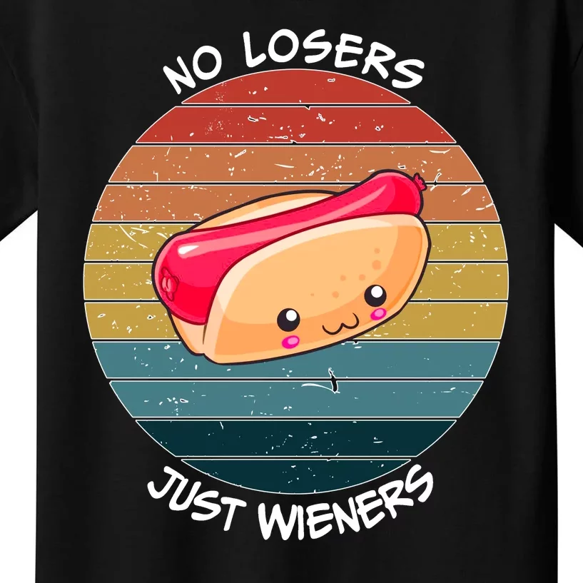 No Losers Just Wieners Kids T-Shirt