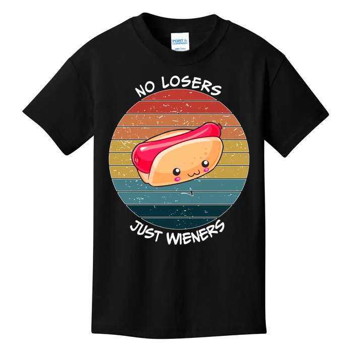 No Losers Just Wieners Kids T-Shirt