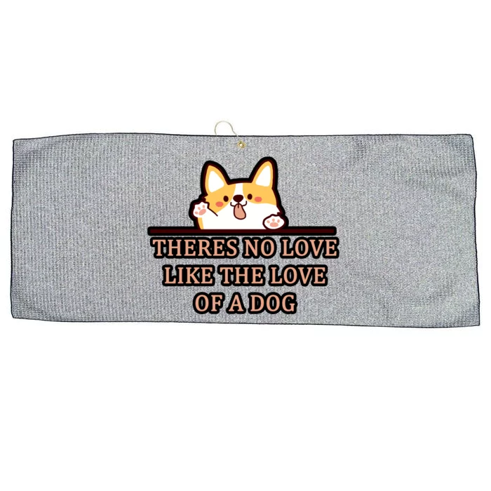 No Loves Like Dogs Large Microfiber Waffle Golf Towel