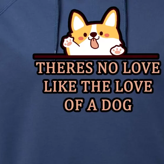 No Loves Like Dogs Performance Fleece Hoodie