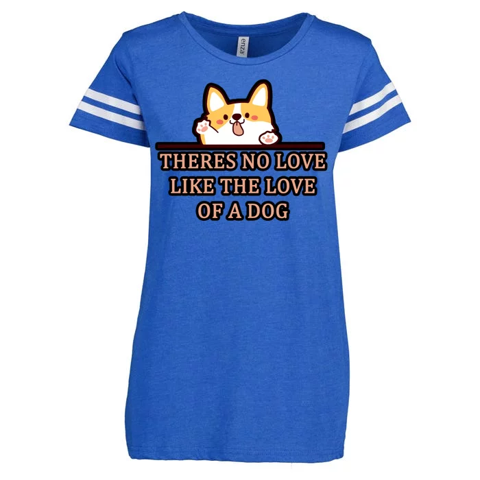 No Loves Like Dogs Enza Ladies Jersey Football T-Shirt