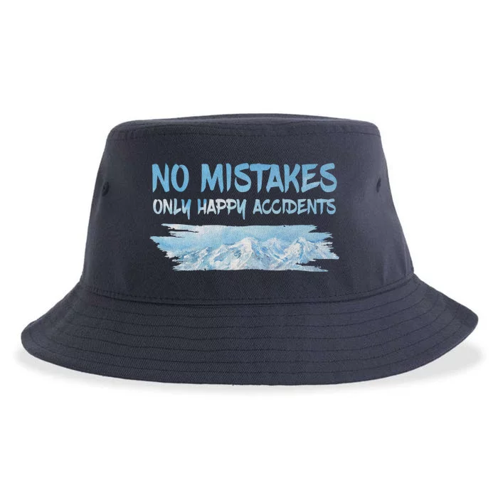 No Mistakes Only Happy Accidents Sustainable Bucket Hat