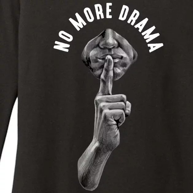 No More Drama Womens CVC Long Sleeve Shirt