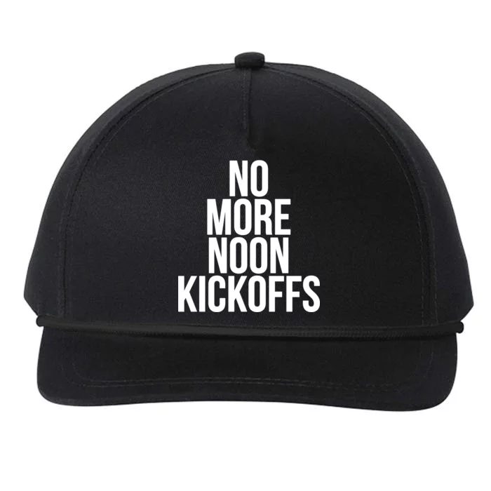 No More Noon Kickoffs Snapback Five-Panel Rope Hat