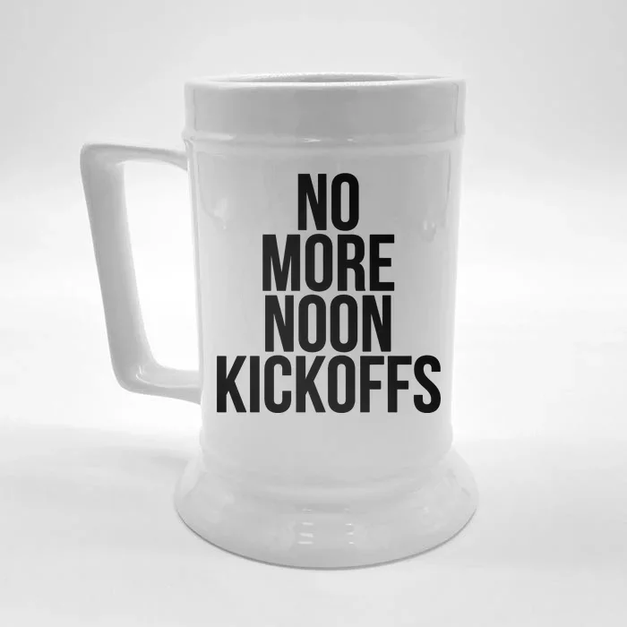 No More Noon Kickoffs Front & Back Beer Stein