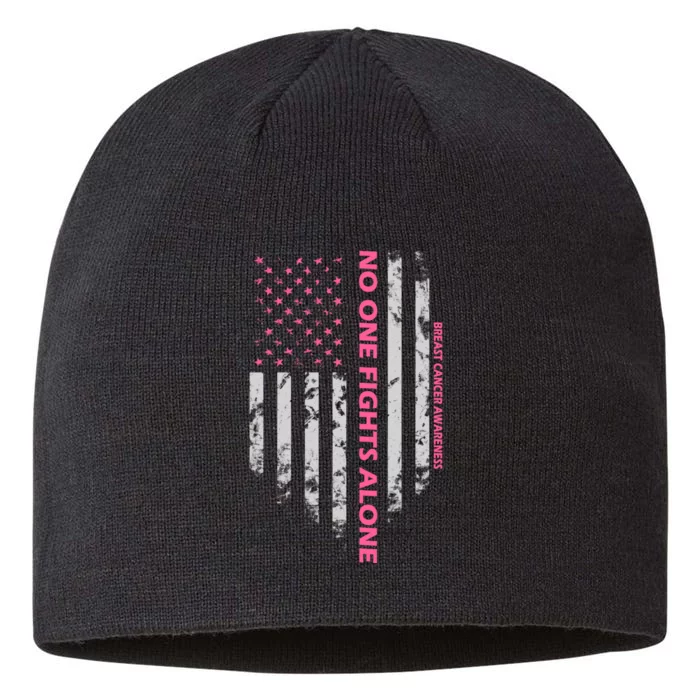 No One Fight Alone Breast Cancer Awareness Flag 8 1/2in Sustainable Knit Beanie