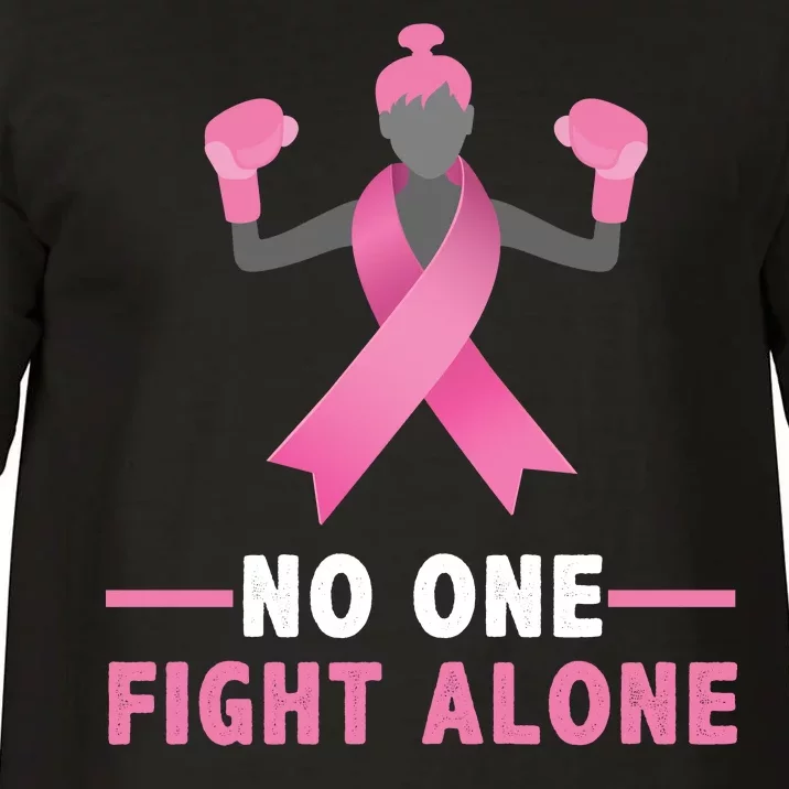 No One Fights  Alone Breast Cancer Comfort Colors T-Shirt