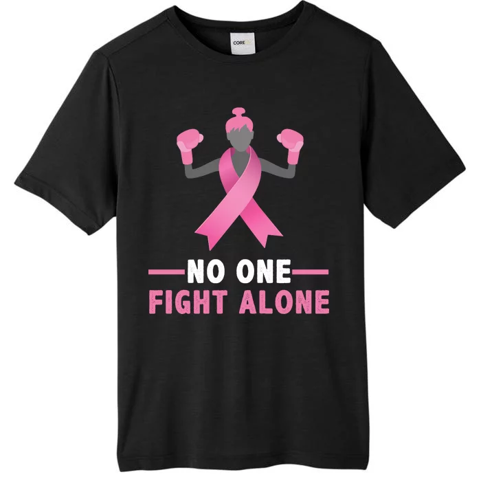 No One Fights  Alone Breast Cancer ChromaSoft Performance T-Shirt