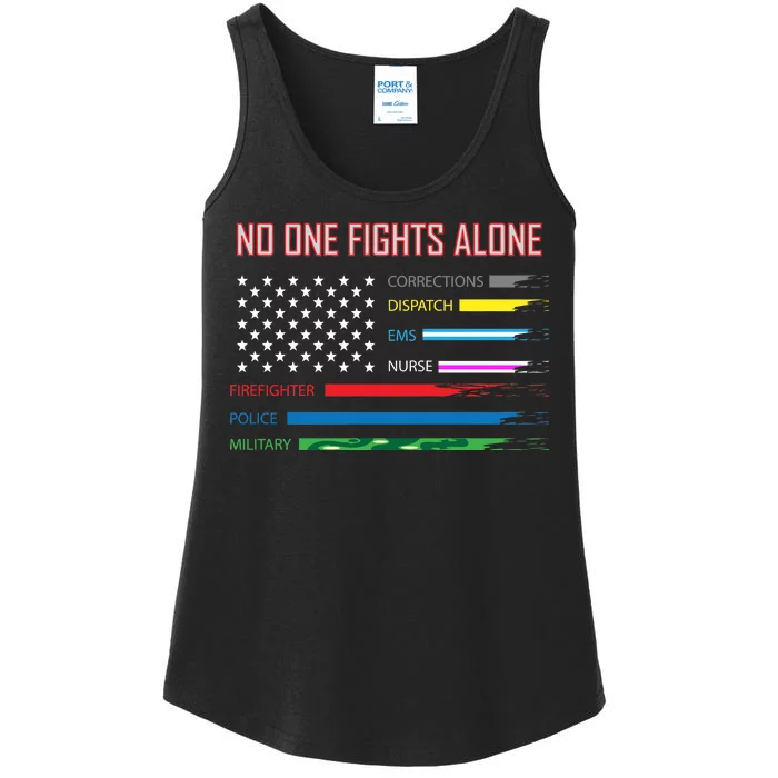 No One Fights Alone Ladies Essential Tank