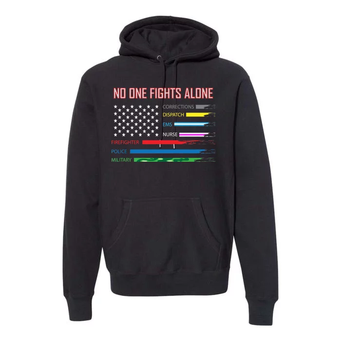 No One Fights Alone Premium Hoodie