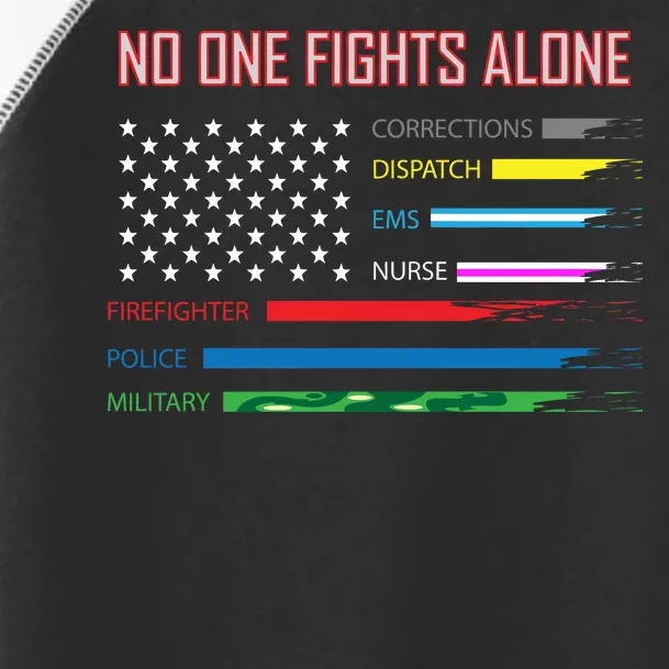 No One Fights Alone Toddler Fine Jersey T-Shirt