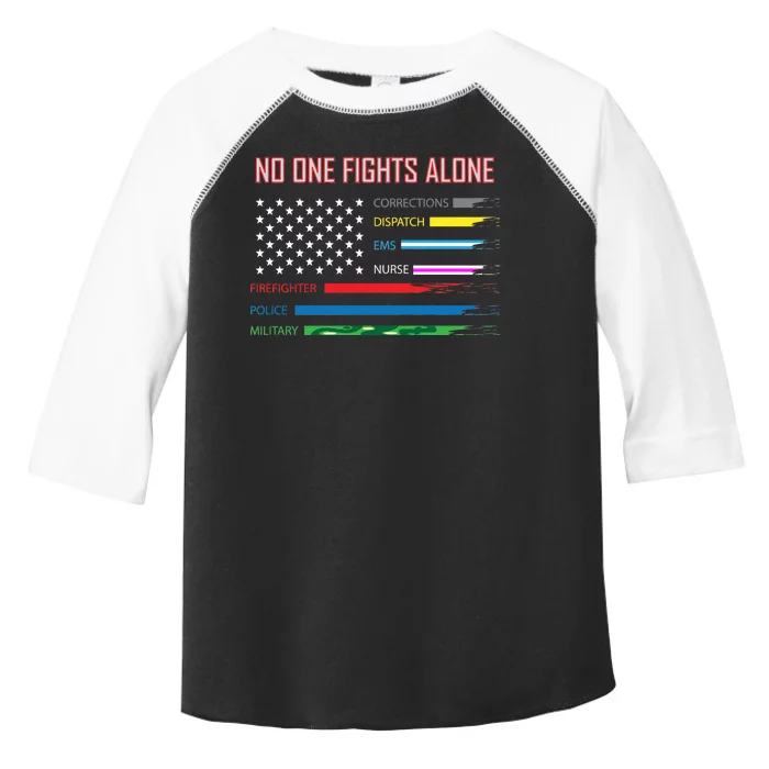 No One Fights Alone Toddler Fine Jersey T-Shirt