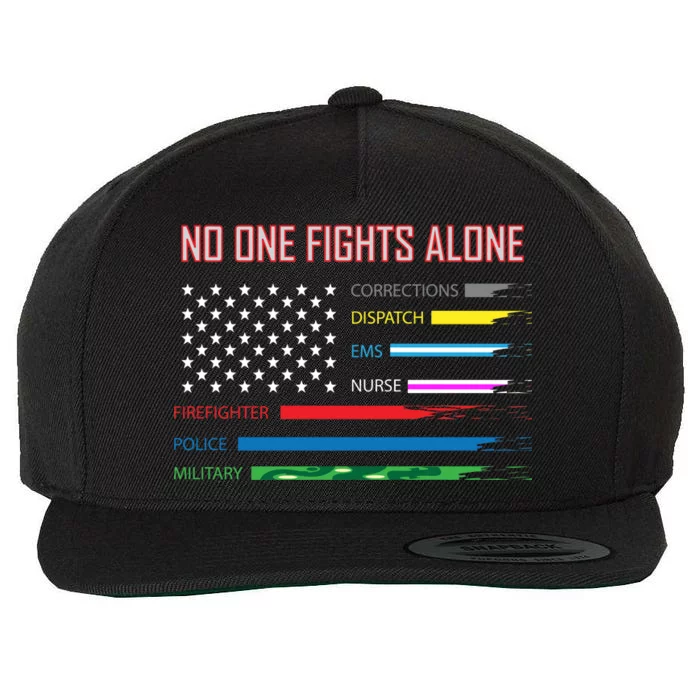 No One Fights Alone Wool Snapback Cap