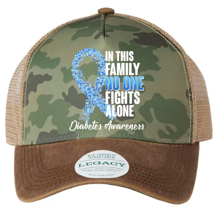 No One Fights Alone Diabetes Awareness Legacy Tie Dye Trucker Hat