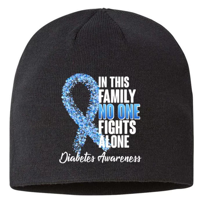 No One Fights Alone Diabetes Awareness 8 1/2in Sustainable Knit Beanie