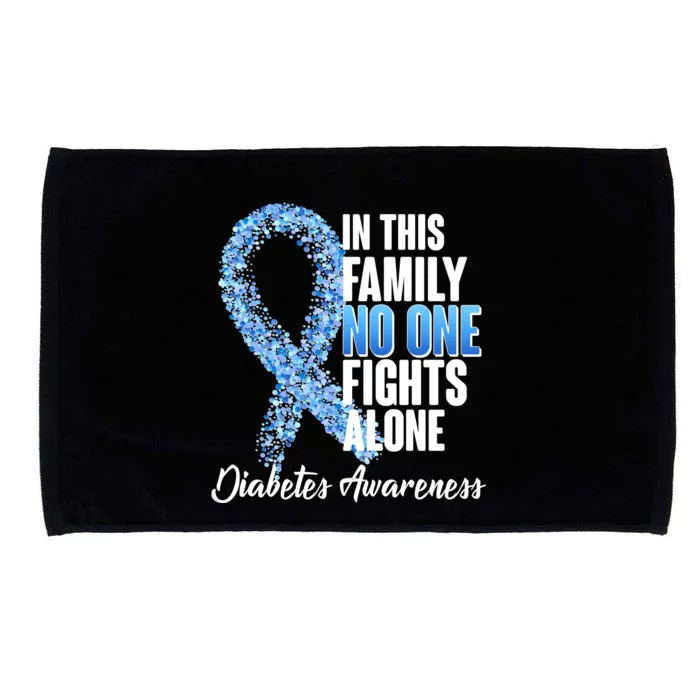 No One Fights Alone Diabetes Awareness Microfiber Hand Towel