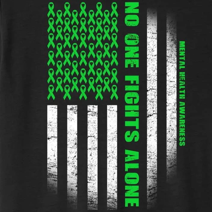 No One Fights Alone Mental Health Awareness Flag ChromaSoft Performance T-Shirt