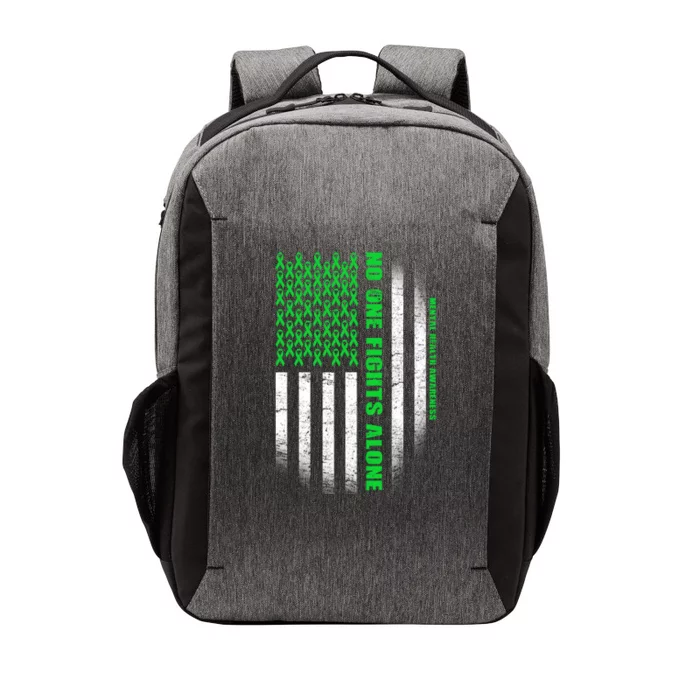 No One Fights Alone Mental Health Awareness Flag Vector Backpack