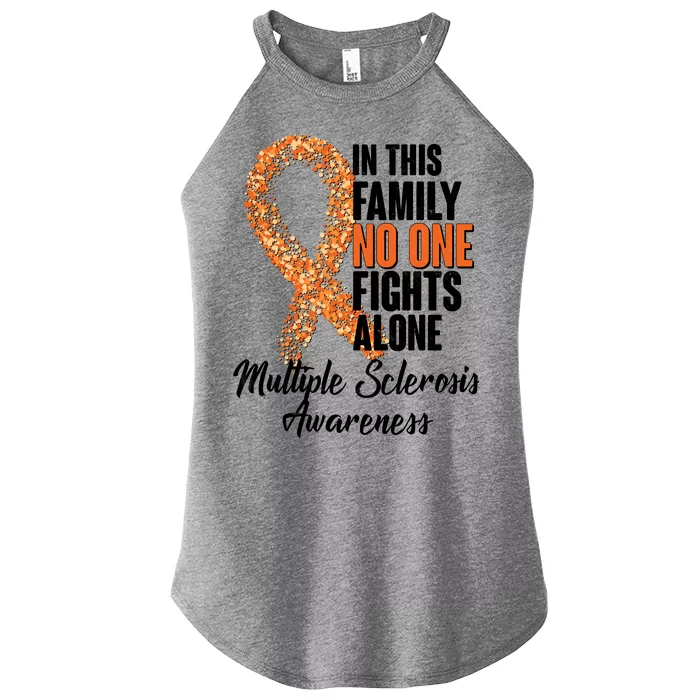 No One Fights Alone Multiple Sclerosis Awareness Women’s Perfect Tri Rocker Tank