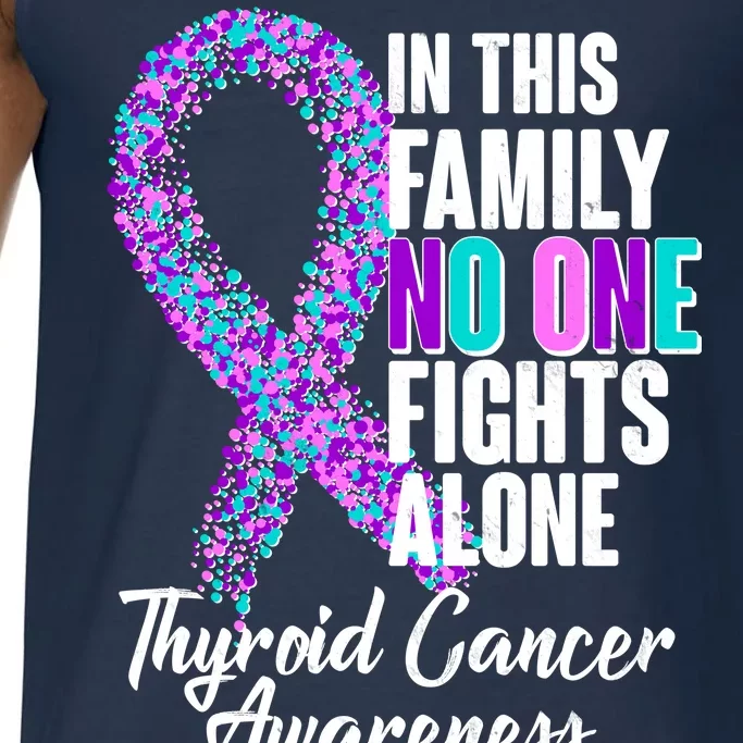 No One Fights Alone Thyroid Cancer Awareness Comfort Colors® Tank Top