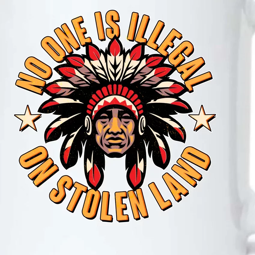 No One is Illegal On Stolen Land Black Color Changing Mug