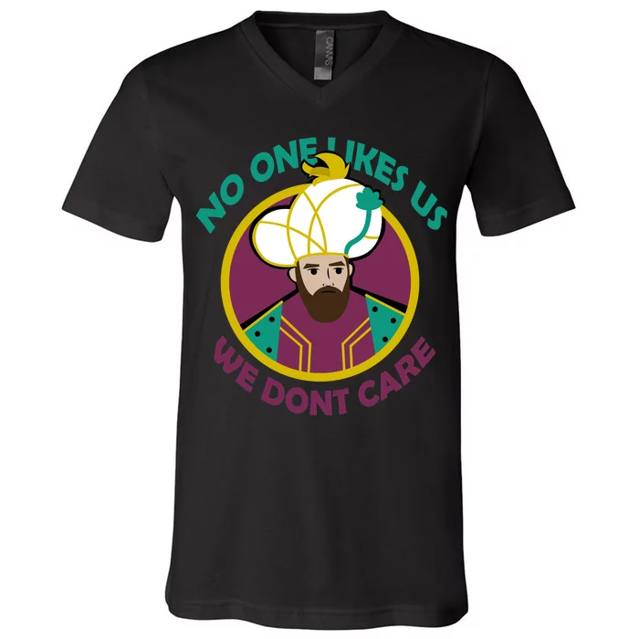 No One Likes Us We Don't Care Philadelphia V-Neck T-Shirt