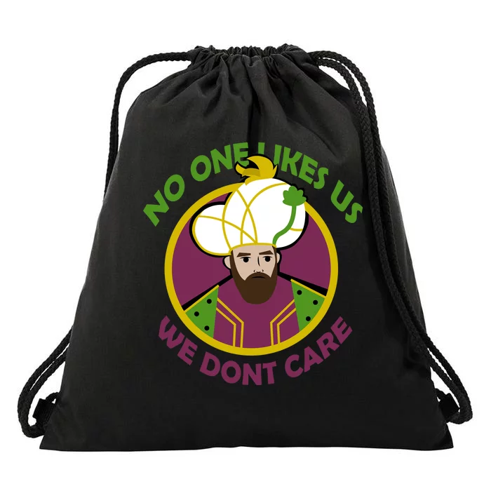 No One Likes Us We Don't Care Philly Drawstring Bag