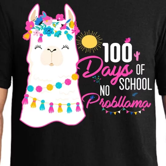 No Probllama 100 Days Of School Pajama Set