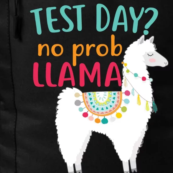 No Probllama Rock The Test Funny Daily Commute Backpack