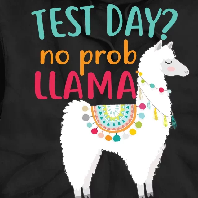 No Probllama Rock The Test Funny Tie Dye Hoodie